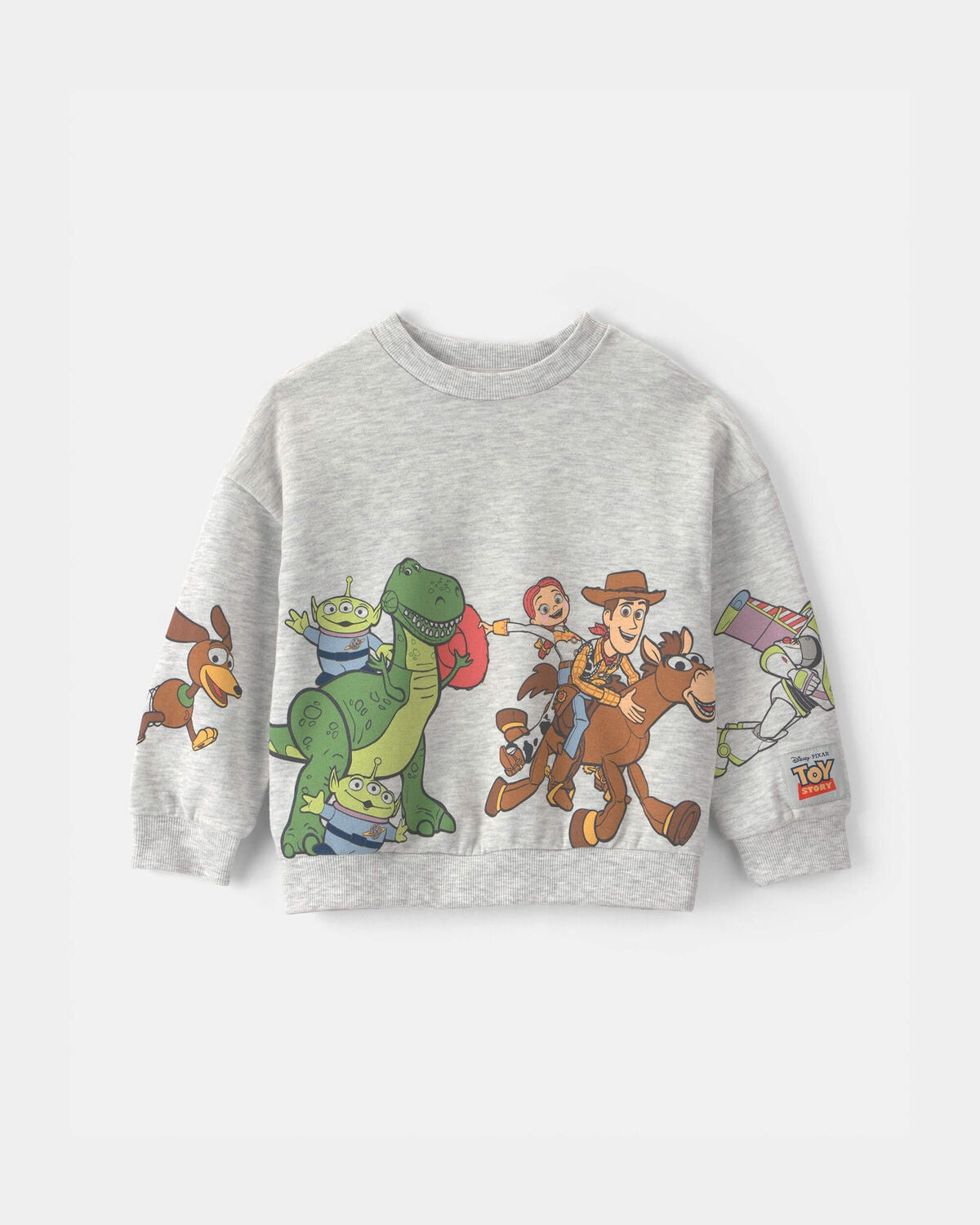 Toddler Boy Pixar\u00a9 Toy Story French Terry Long-Sleeve Pullover Sweatshirt - Grey | Carter's Inc