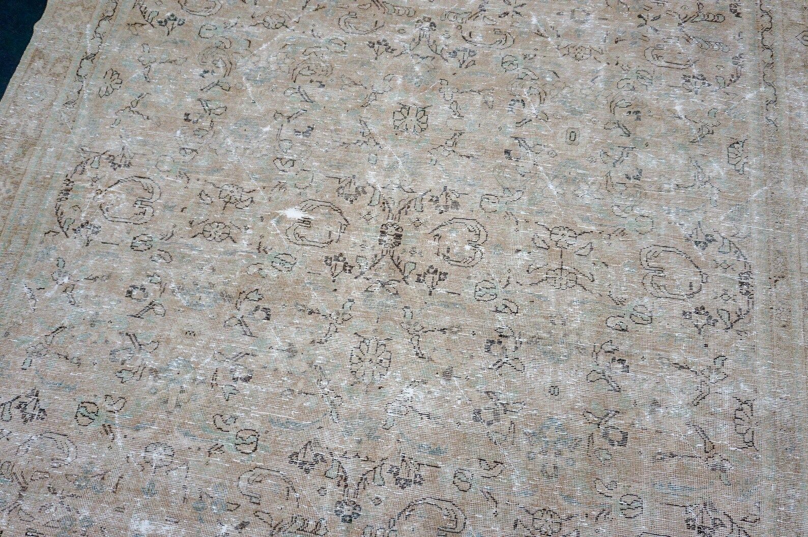 91 X 118 Classic Vintage Carpet Greige & Sea Foam - Etsy | Etsy (US)