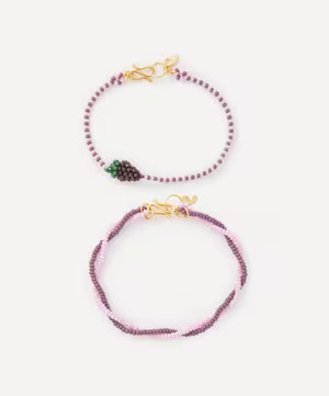 Gold-Plated Grape Bracelet Set of Two | Liberty London (UK)