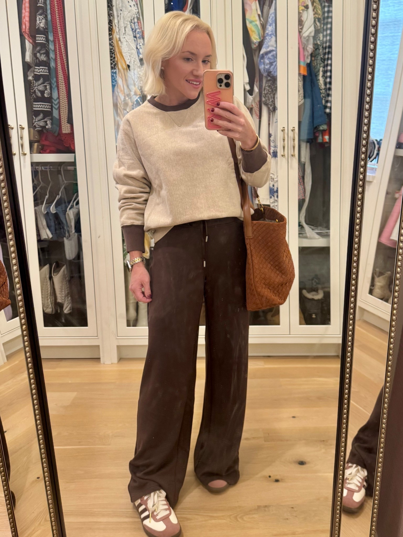 Tuckernuck sport. Travel look. Size XS pants & sweatshirt. Amazon tote bag. Samba. Fall look. Athleisure. Road trip.
Petite style. 

#LTKFindsUnder100 #LTKSeasonal #LTKTravel