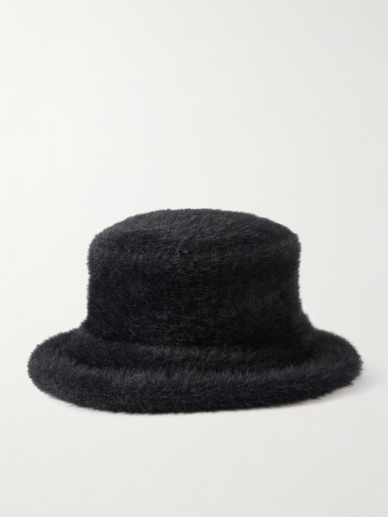 SAINT LAURENT - Faux Shearling Bucket Hat - Black | NET-A-PORTER (UK & EU)