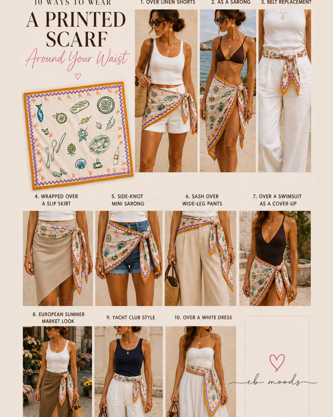 How to style printed scarfs for the summer season 🌞

#LTKmomlife #LTKootd #LTKgrwm