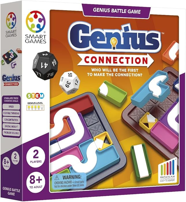 SmartGames Genius Connection STEM Logic Puzzle Game Spatial Reasoning Critical Thinking Strategy ... | Amazon (US)