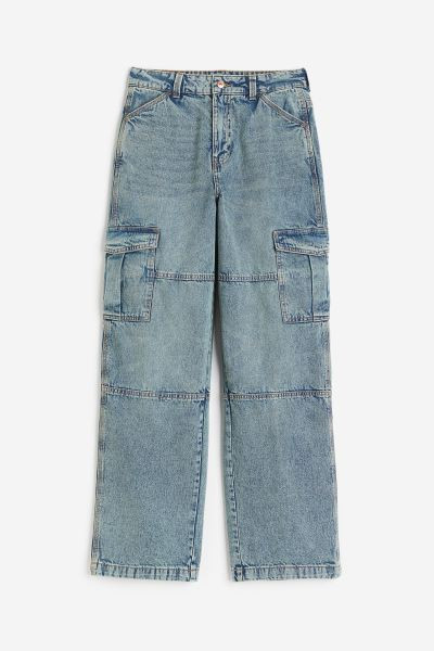 Denim cargo trousers | H&M (US + CA)