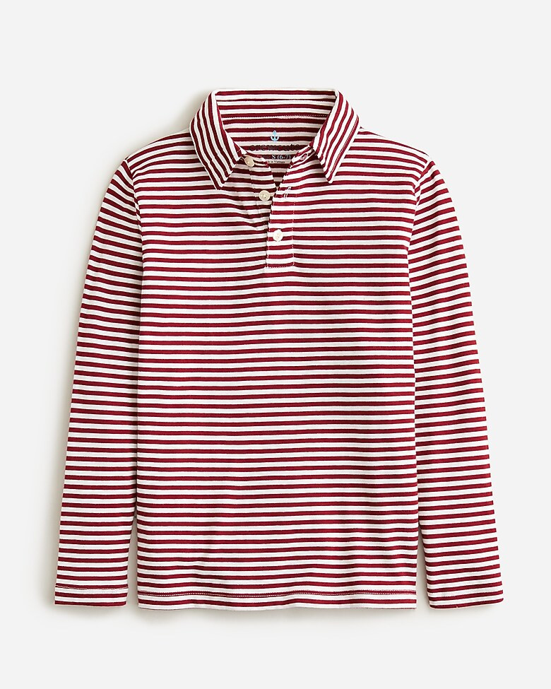 Kids' long-sleeve polo shirt in stripe | J. Crew US