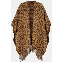 Accessorize Leopard Print Poncho | Simply Be (UK)