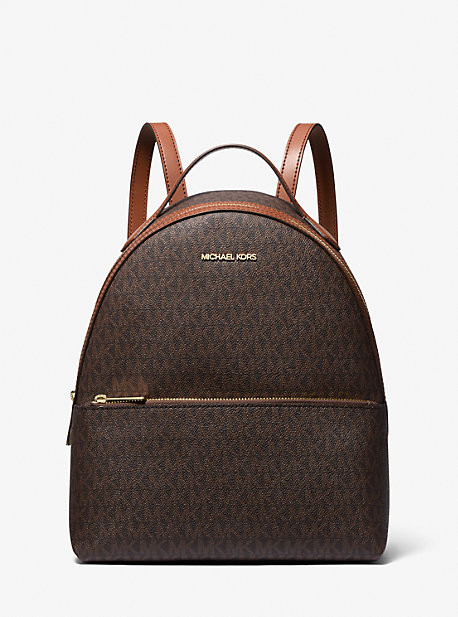 Rhea Medium Signature Logo Backpack | Michael Kors US