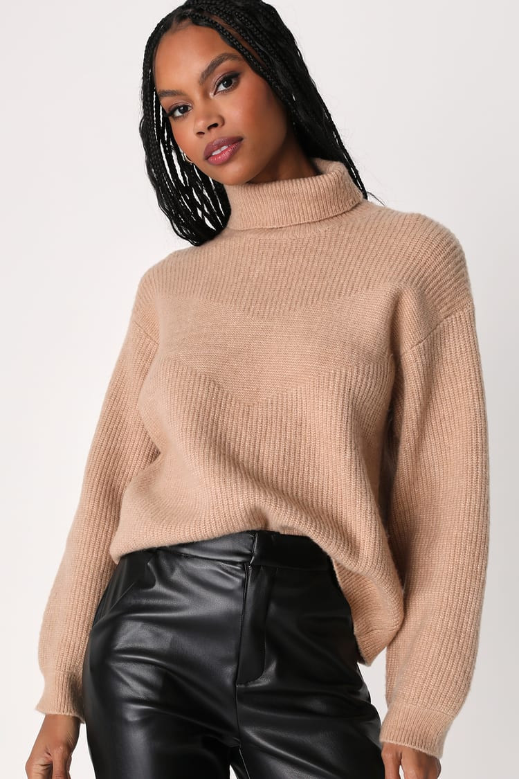 In All Weathers Beige Turtleneck Sweater | Winter Capsule Wardrobe Womens Winter Fashion Style Looks | Lulus (US)