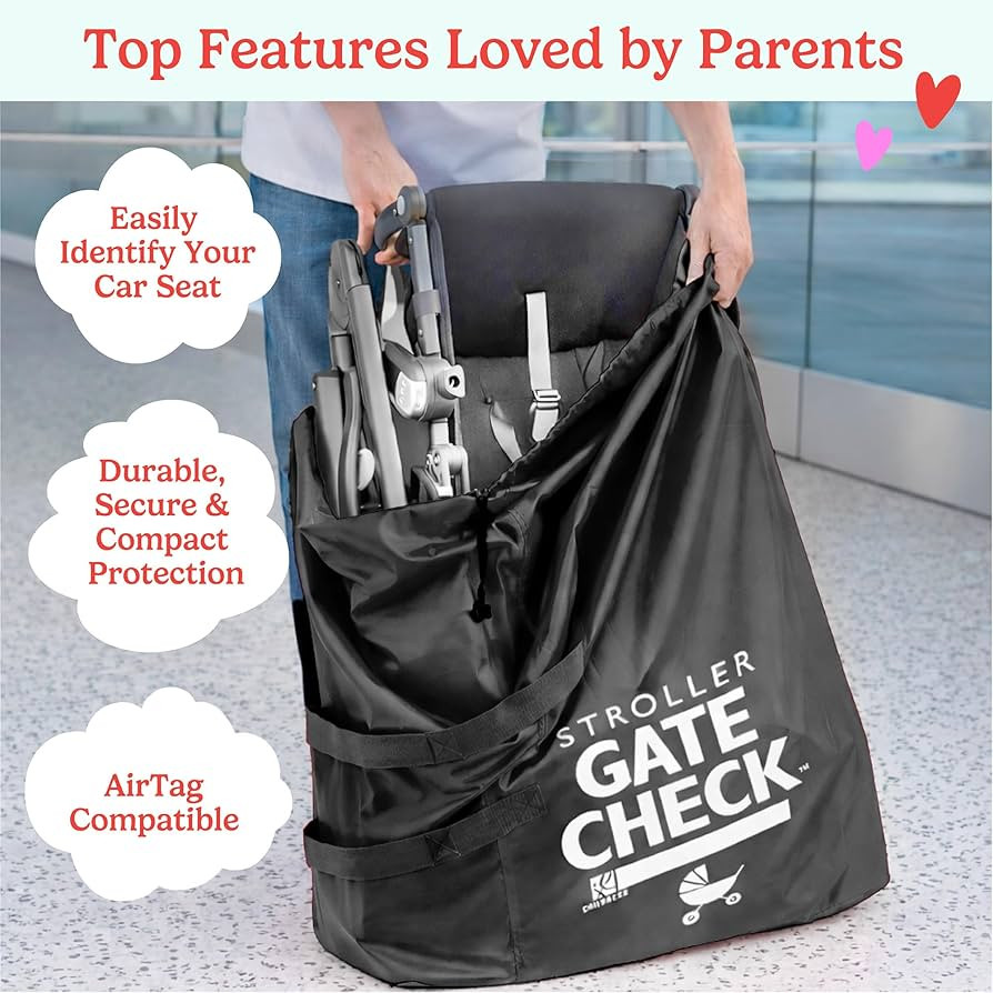 J.L. Childress Gate Check Bag for Single & Some Double Strollers - Travel Bag for Airplane, Fits ... | Amazon (US)