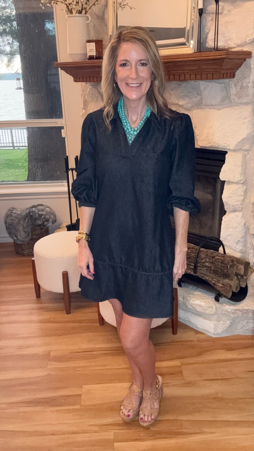 OOTD 🖤
This black denim dress from Amazon is one of those pieces you’ll reach for on repeat. So comfy, fits true to size, and comes in so many colors 🙌

I’ve styled it with sandals, but also love it with cowboy boots + a scarf (obviously 😉) for a totally different vibe. So versatile and easy!

#LTKOver40 #LTKootd #LTKWorkwear