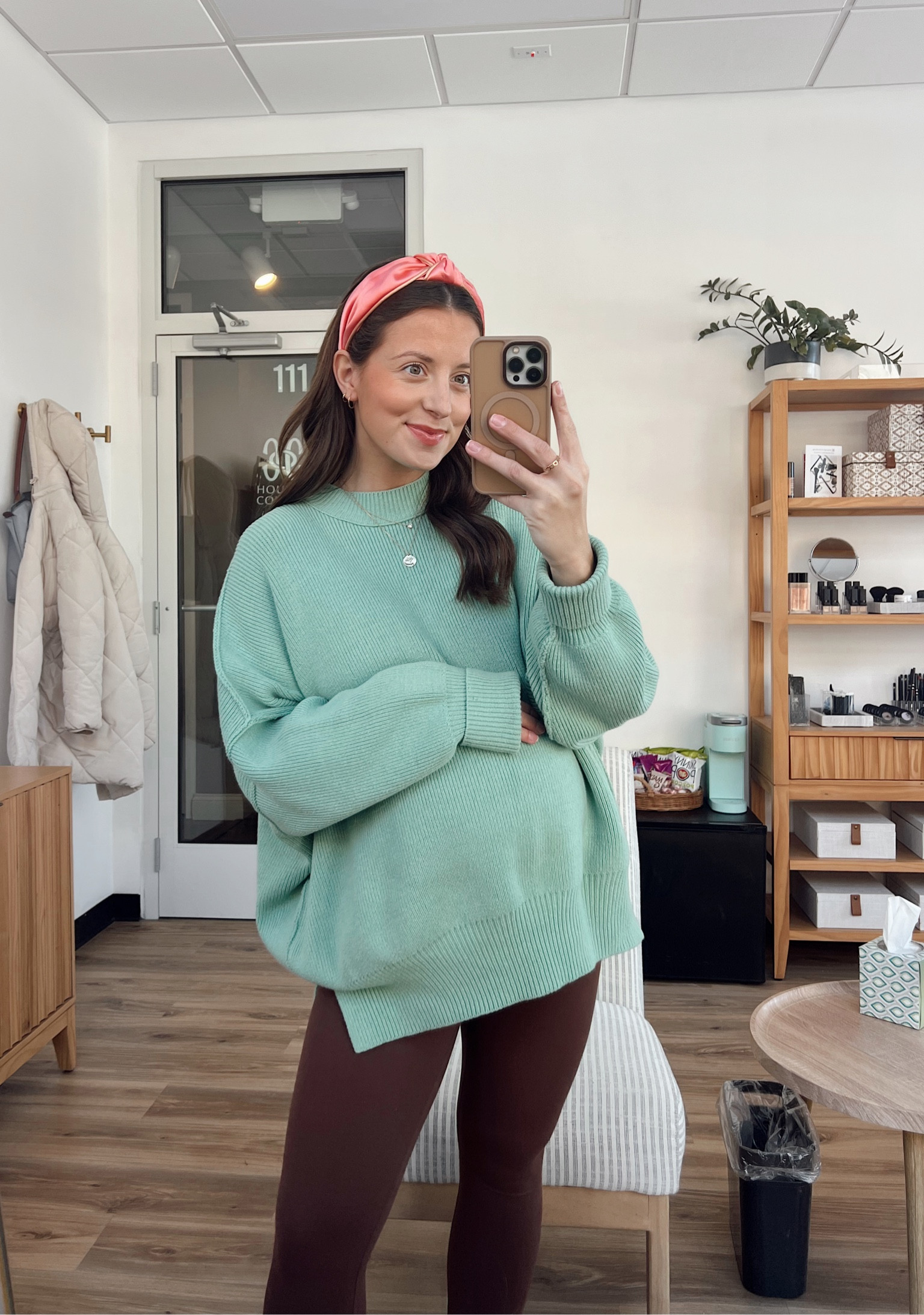 Free People oversized sweater (XS) & my favorite Amazon dupe! Exact color no longer available but there are so many other cute ones! I’m eyeing the coral Amazon dupe 👀