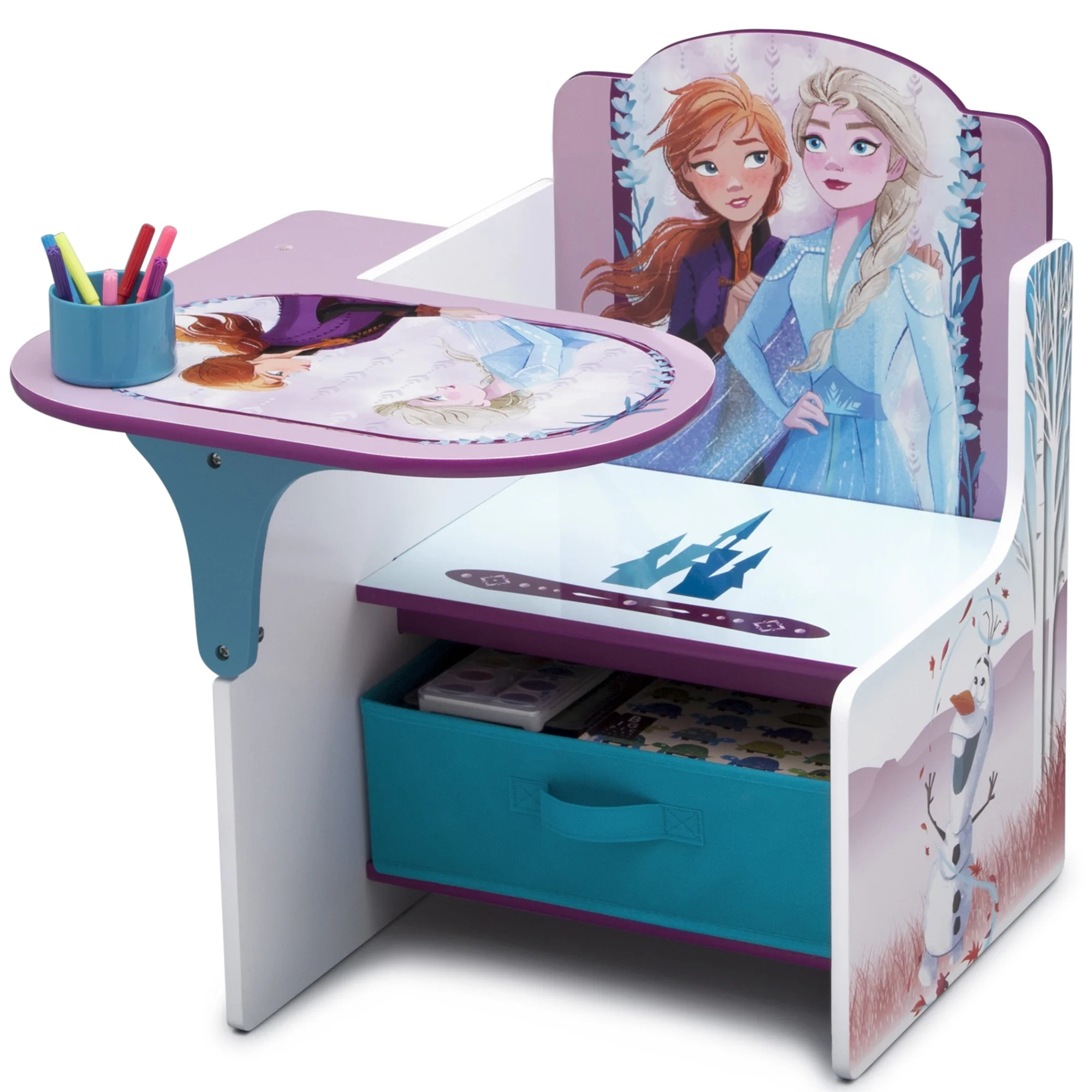 Disney Frozen II Chair Desk with Storage Bin by Delta Children, Greenguard Gold Certified | Walmart (US)