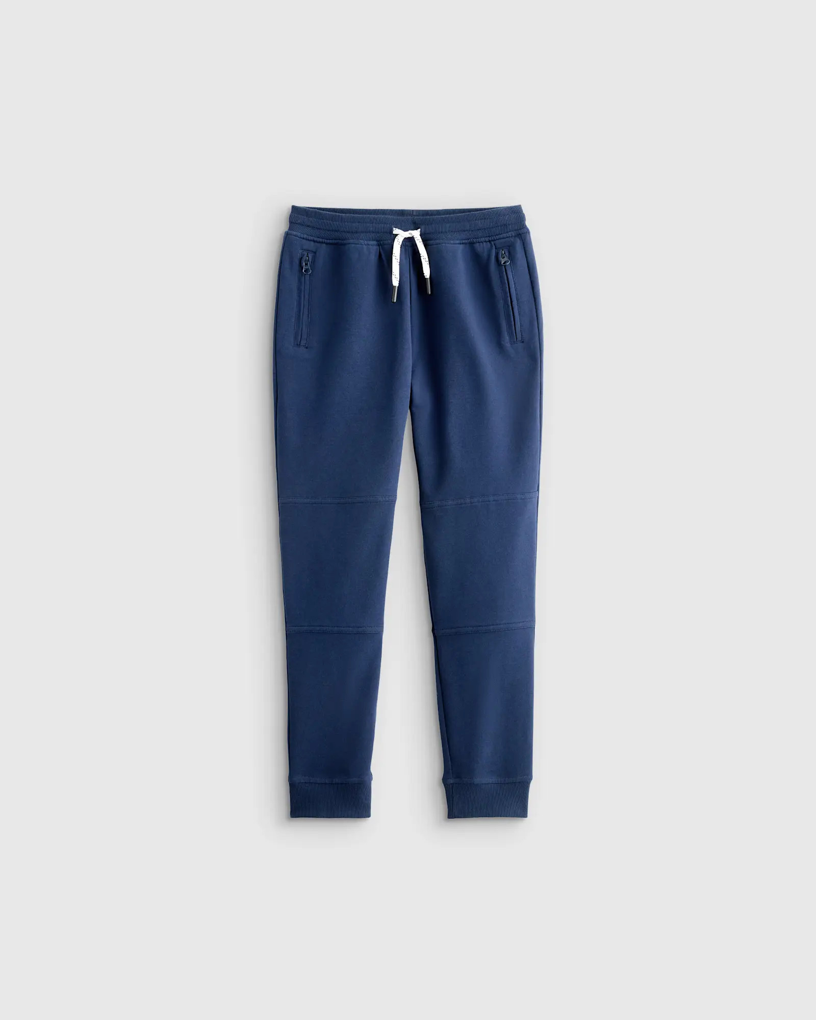 Organic Cotton French Terry Reinforced Knee Slim Jogger - Kid in Navy | Quince