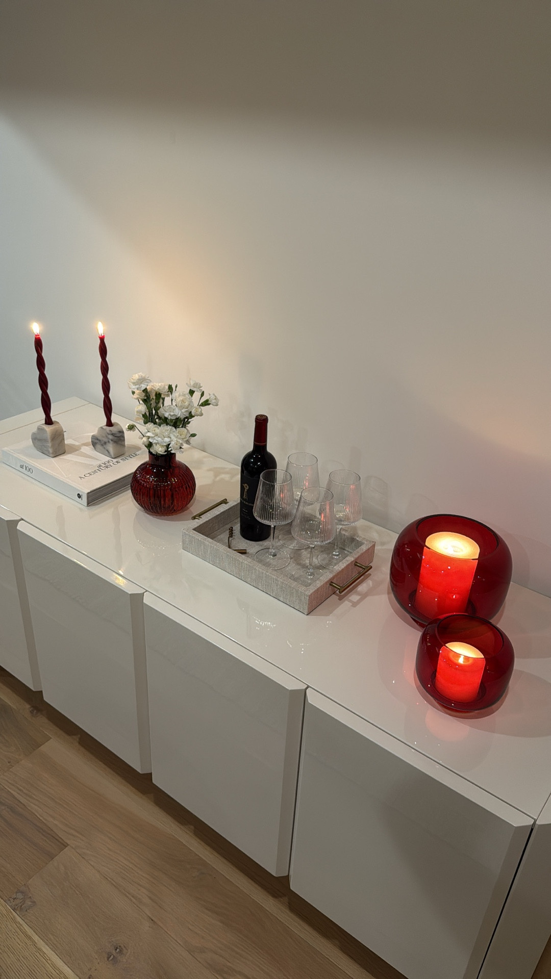 Valentine’s console decor for a romantic evening 🍷🕯️🌹💌

#LTKValentine #LTKHome #LTKfoodie