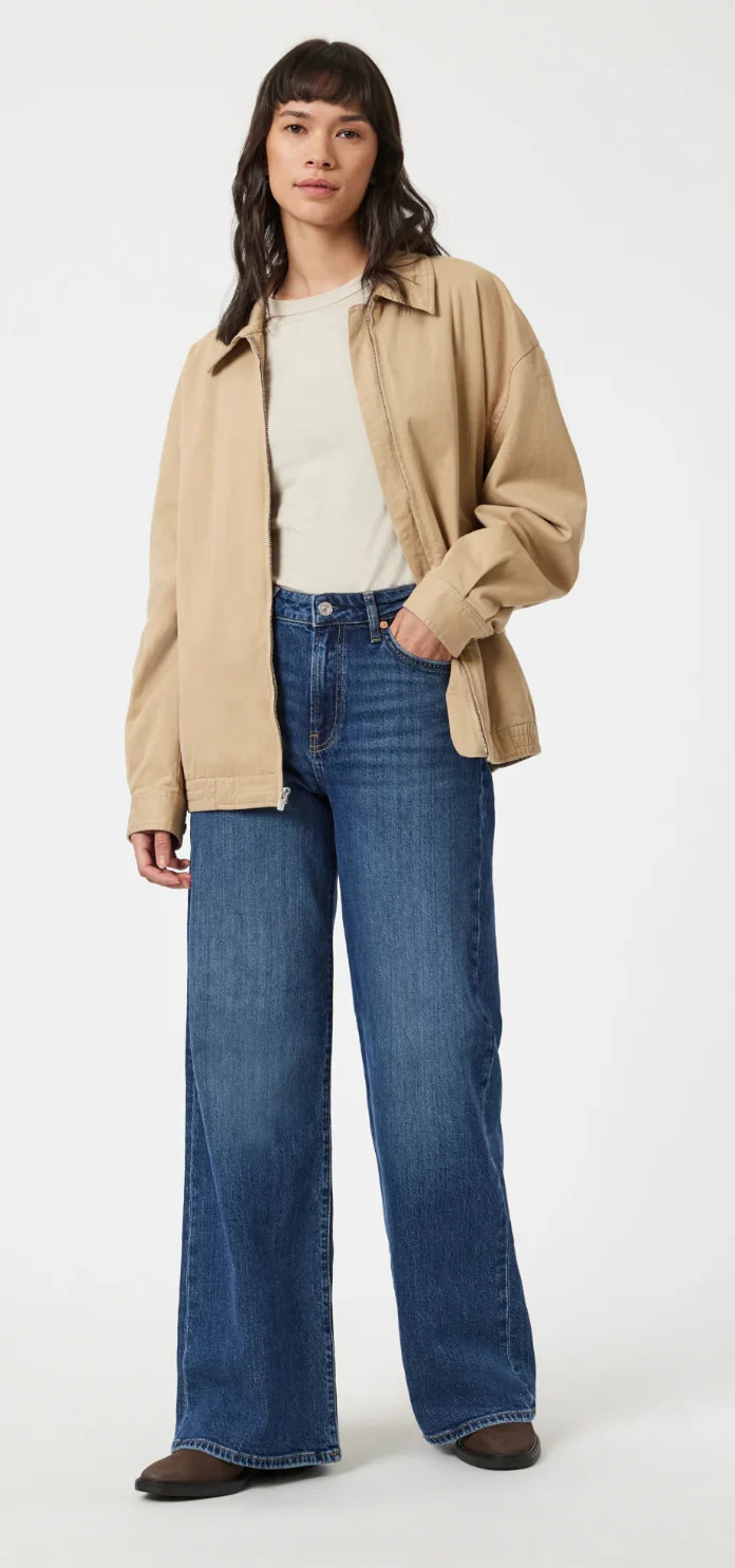 Mavi Florida Wide Leg Jean - Midnight Classic Blue | Ama La Vita