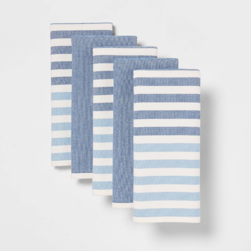 5pk Cotton Striped Terry Kitchen Towels - Threshold™ | Target