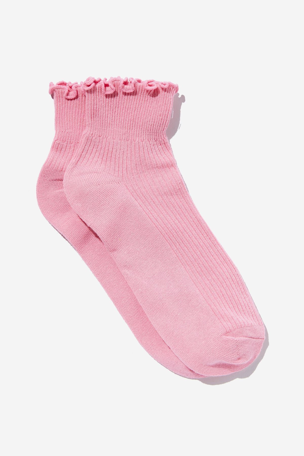 Frill Ribbed Ankle Sock | Cotton On (ANZ)