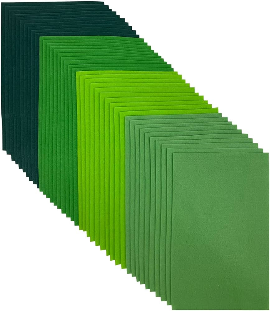 Soft Felt Sheets, 8x12 inches Assorted Craft Felt Fabric, 1.4mm Thick Felt Square for Crafts, 4 C... | Amazon (US)