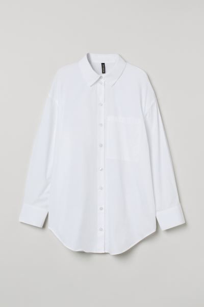 Oversized Cotton Shirt | H&M (US + CA)