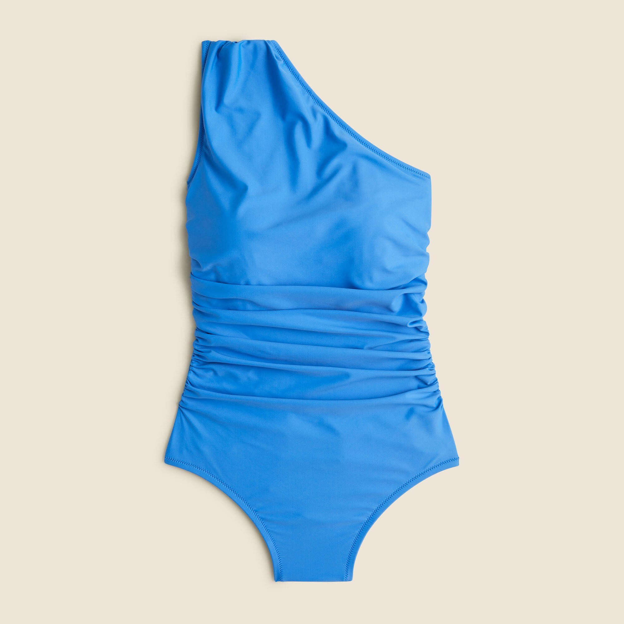 Ruched one-shoulder one-piece | J. Crew US