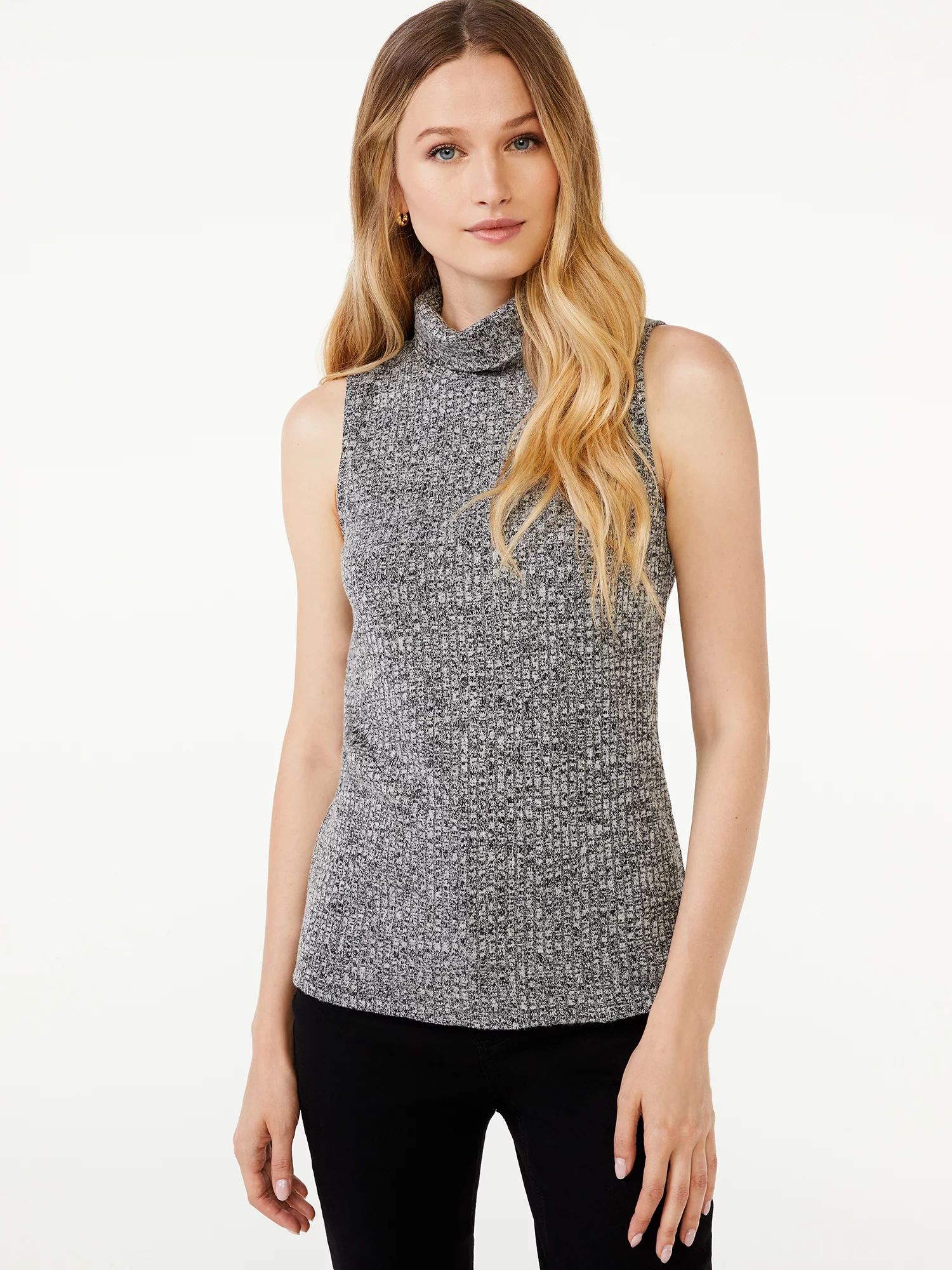 Scoop Women's Sleeveless Turtleneck Top - Walmart.com | Walmart (US)