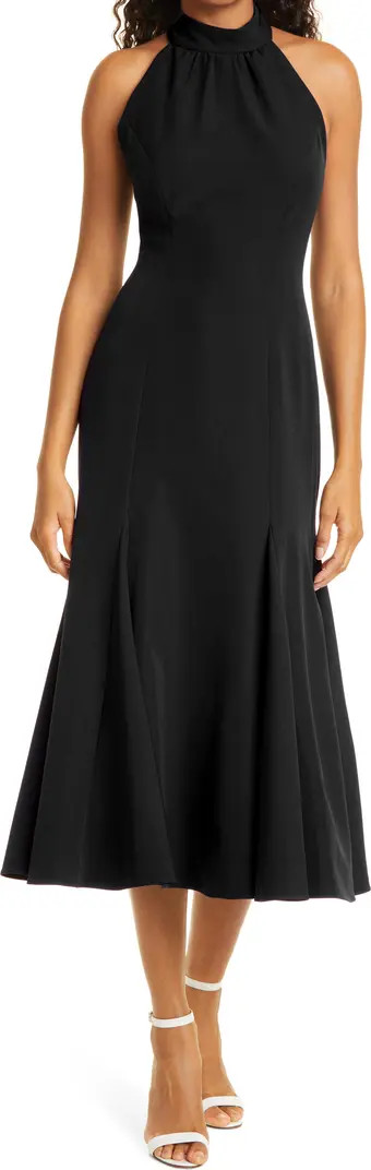 Milly Penelope Halter Backless Midi Dress | Nordstrom | Nordstrom