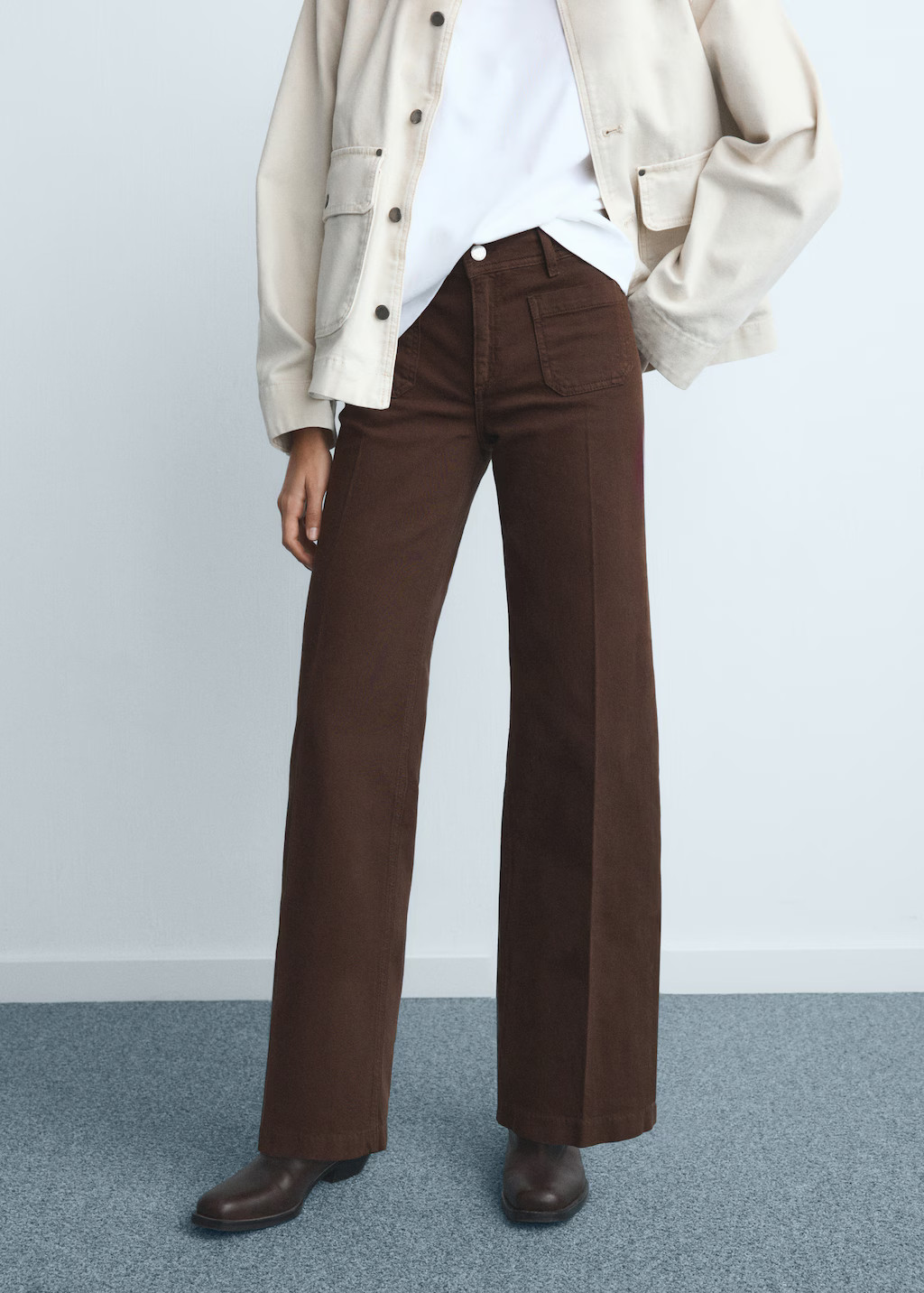 Wide-leg jeans with pockets | Mango (US/MX/AU)