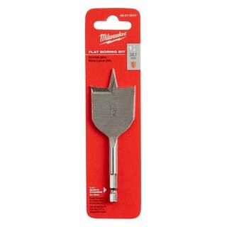 Milwaukee 1-1/2 in. x 4.5 in. Flat Boring Bit 48-27-0017 - The Home Depot | The Home Depot