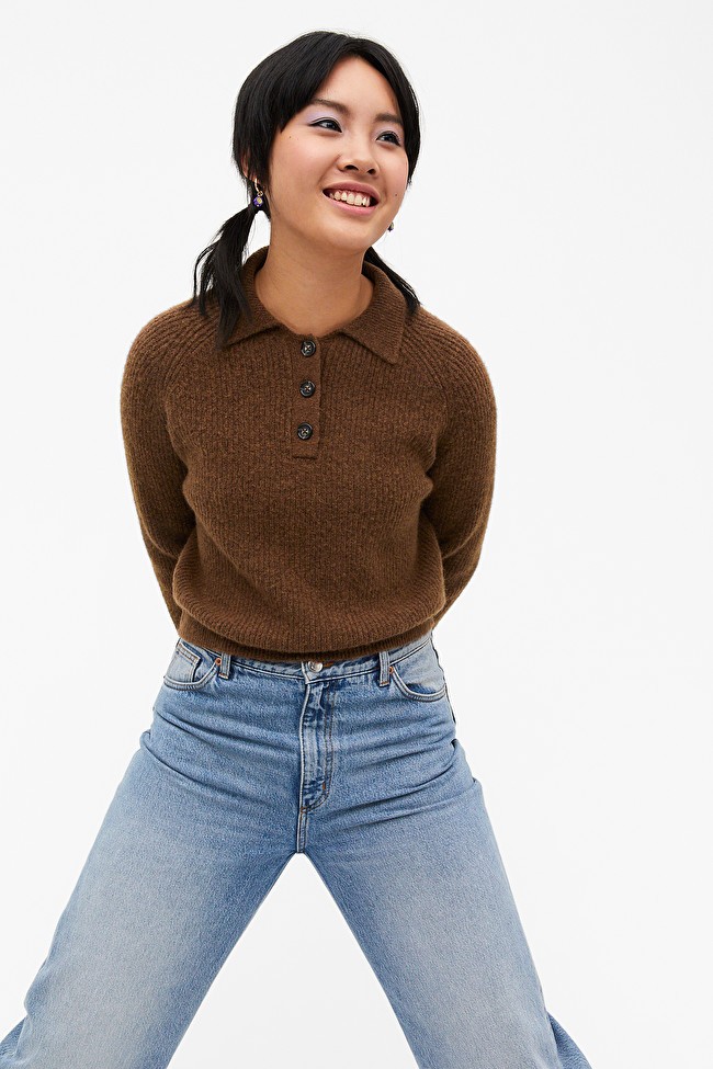 Monki cares
                		
                		Weiches Polo-Strickoberteil
                  		... | Monki (DE)