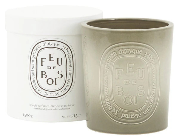 Diptyque Feu De Bois Ceramic Candle | Jayson Home