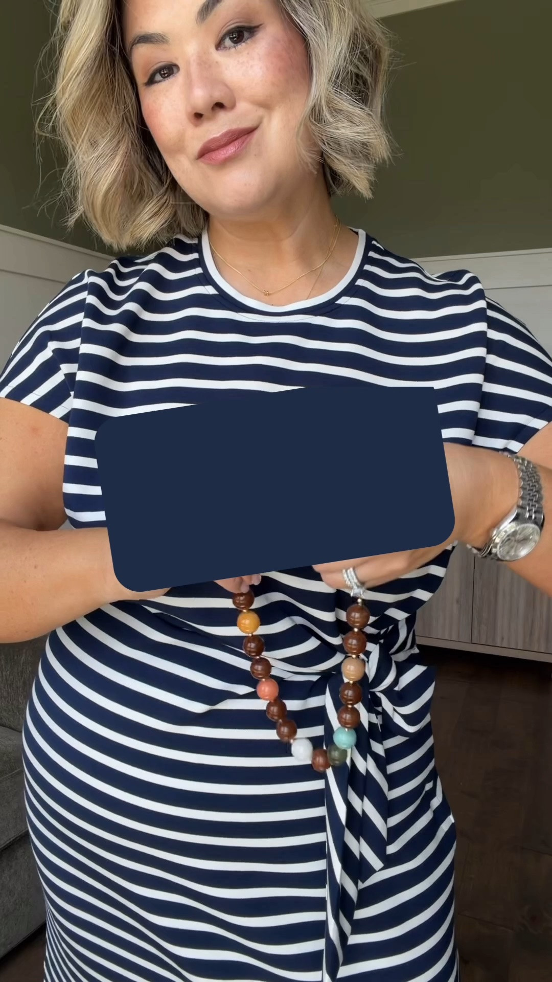 Last day to grab your AirEssentials favorites for 25% off before the next sale during the holidays!

I first tried this dress last year in a black stripe and loved it so much! I knew I wanted to grab the navy stripe this year. 

One thing I love about @Spanx AirEssentials pieces is that their color schemes are always consistent making it super simple to mix and match their pieces. 

I always size up in Spanx dresses and jumpsuits specifically to accommodate my lower tummy. I typically wear and XL in most AirEssentials pieces, but sized up to an 1X in this dress. It works every time for me!

#LTKootd #LTKOver40 #LTKSaleAlert