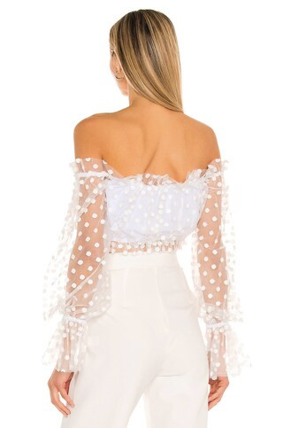 MAJORELLE Baby Bye Bye Top in White from Revolve.com | Revolve Clothing (Global)