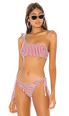 superdown Clari Bikini Top in Red Stripe from Revolve.com | Revolve Clothing (Global)