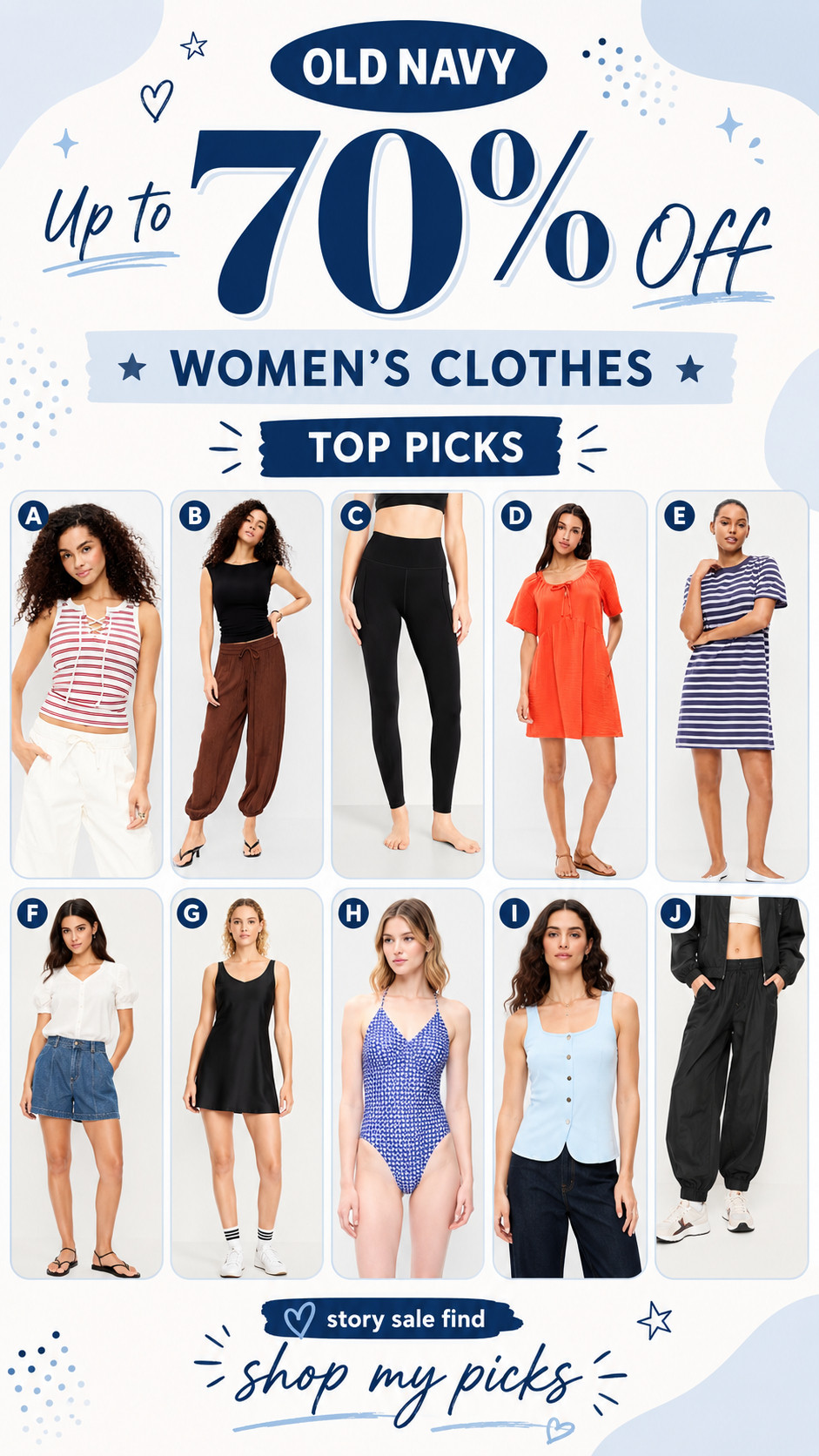Old Navy up to 70% off women's clothes 

 #LTKootd #LTKSaleAlert #LTKMidsize