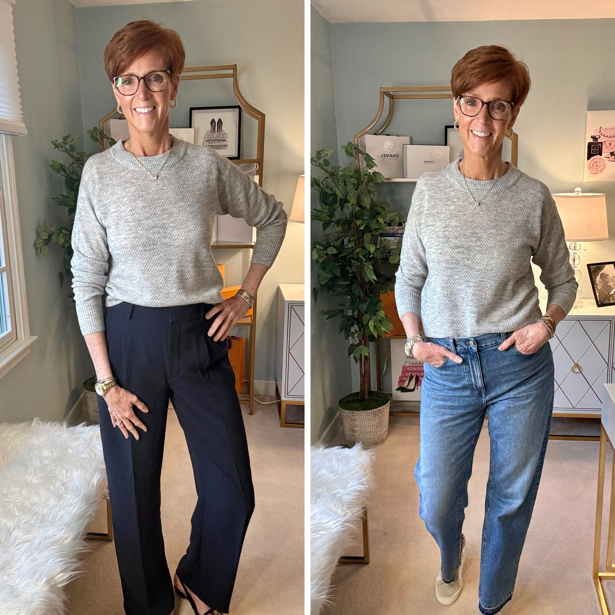 ✨New Fall Must-Haves!✨ 



Ready to elevate your timeless wardrobe? 

I've got three versatile pieces you'll love for effortless chic style! 💫 

First, the grey cashmere crew neck sweater — cozy up in luxury. 
Next, the brown ribbed knit crewneck sweater — perfect for layering or wearing solo. 
And finally, the ivory tie neck washable silk blouse — your go-to for a polished, classic look. 

Watch how I style these staples multiple ways, from casual to elevated! 
Which piece would you wear first? Let me know below!👇

🛍️ Love these looks? Shop them in my LTK shop & elevate your fall wardrobe now!

#TimelessStyle 
#FallFashion2024 
#CashmereSweater 
#KnitSweaterWeather 
#ClassicEverydayFashion"


#LTKOver40 #LTKStyleTip #LTKWorkwear