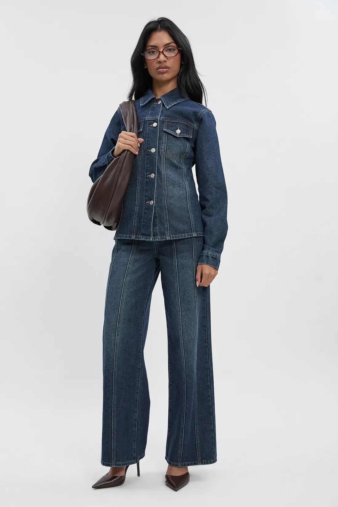 Seam Detail High Waist Straight Leg Jean | Boohoo.com (UK & IE)