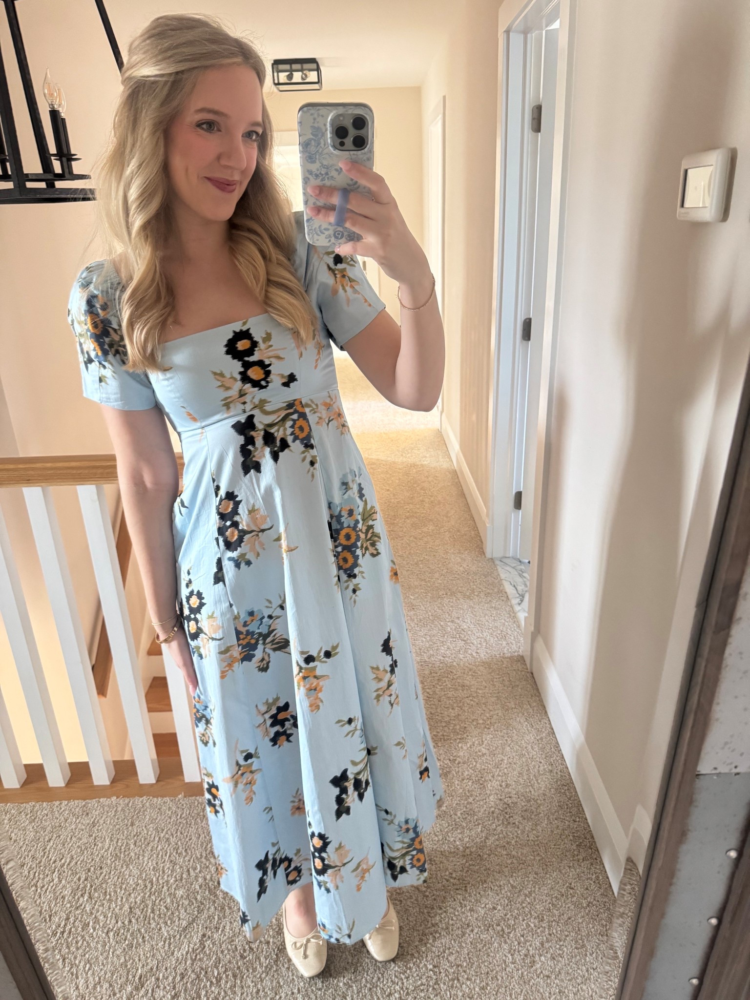 The CUTEST hill house dress for my sister in laws shower! Perfect for any baby or bridal shower! 🩵🤍

#LTKBaby #LTKootd #LTKWedding