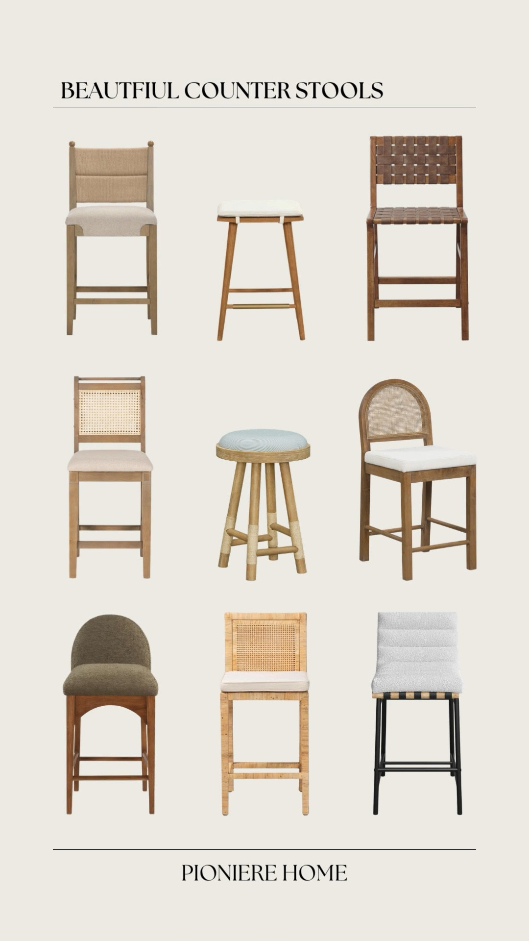 Beautiful counter stools from Wayfair. Upholstered counter stools, woven bar stools, cane counter stool, affordable home finds 

#LTKSeasonal #LTKHome #LTKSaleAlert

#LTKHome #LTKSaleAlert #LTKSeasonal