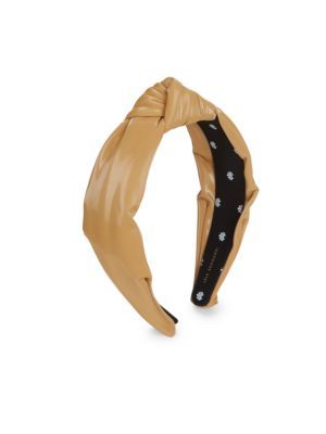 Faux-Leather Knot Headband | Saks Fifth Avenue
