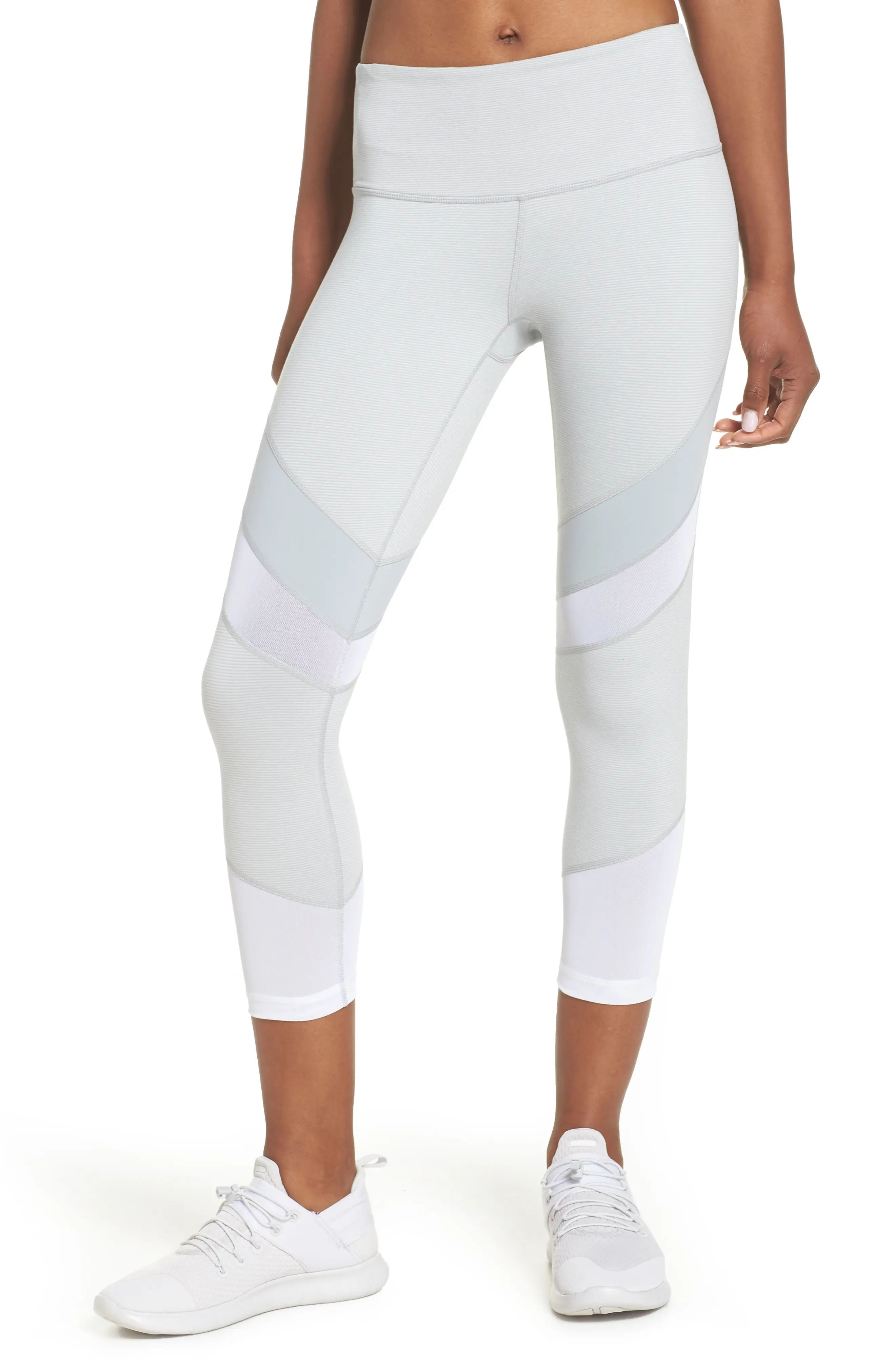 Live In Electric Mix Power Mesh Crop Leggings | Nordstrom