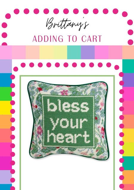 Love this cute needle point pillow 💚

#LTKGiftGuide #LTKhome #LTKMostLoved