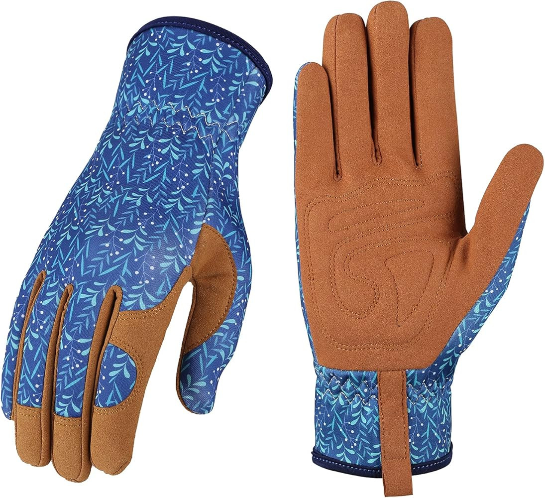Bamllum Leather Gardening Gloves for Women - Working Gloves for Weeding, Digging, Planting, Rakin... | Amazon (US)