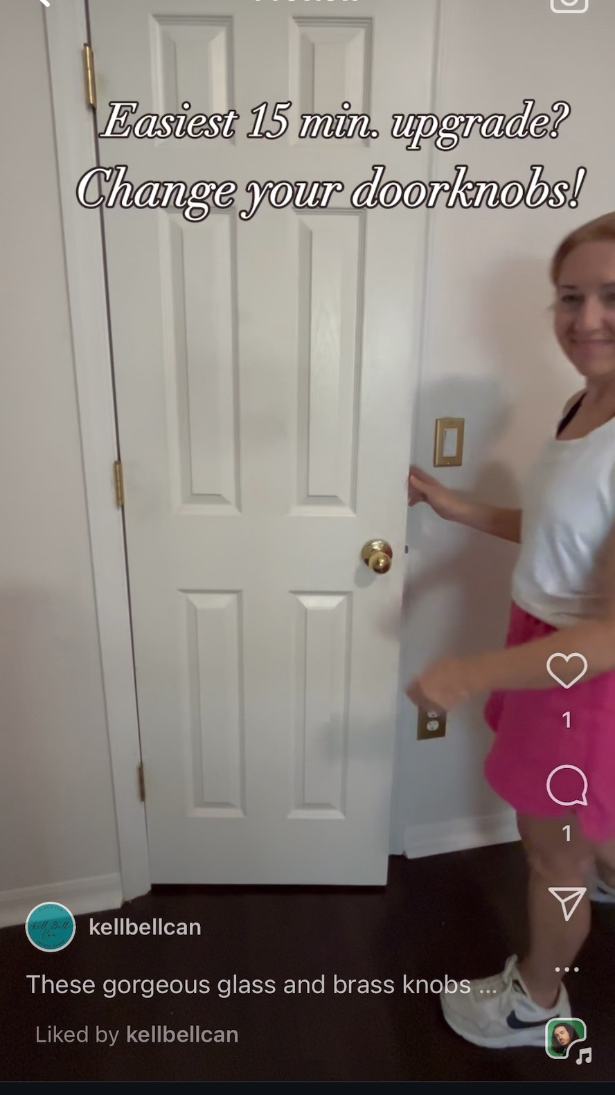 These gorgeous glass and brass doorknobs are the perfect way to upgrade your doors! They are so easy to install and add such elegance to your space!

#LTKVideo #LTKOver40 #LTKHome