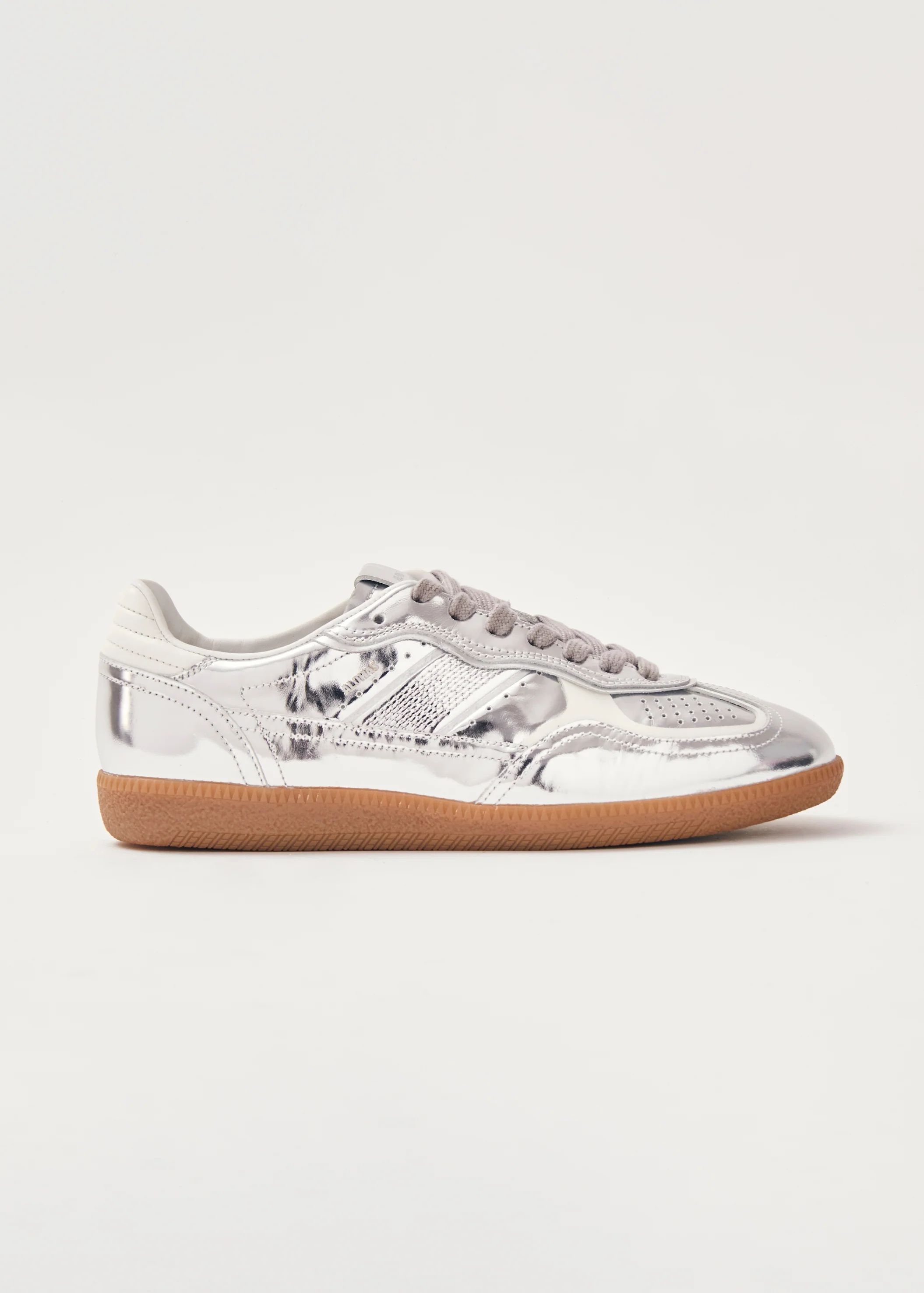 Tb.490 Rife Shimmer Silver Cream Leather Sneakers | ALOHAS | Alohas AU