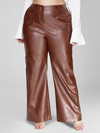 Juno Faux Leather Pants - FTF LAB 008: Nao Cha - Fashion To Figure | Fashion To Figure
