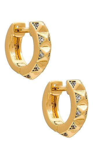 Chill Pyramid Hoops in Gold | Revolve Clothing (Global)