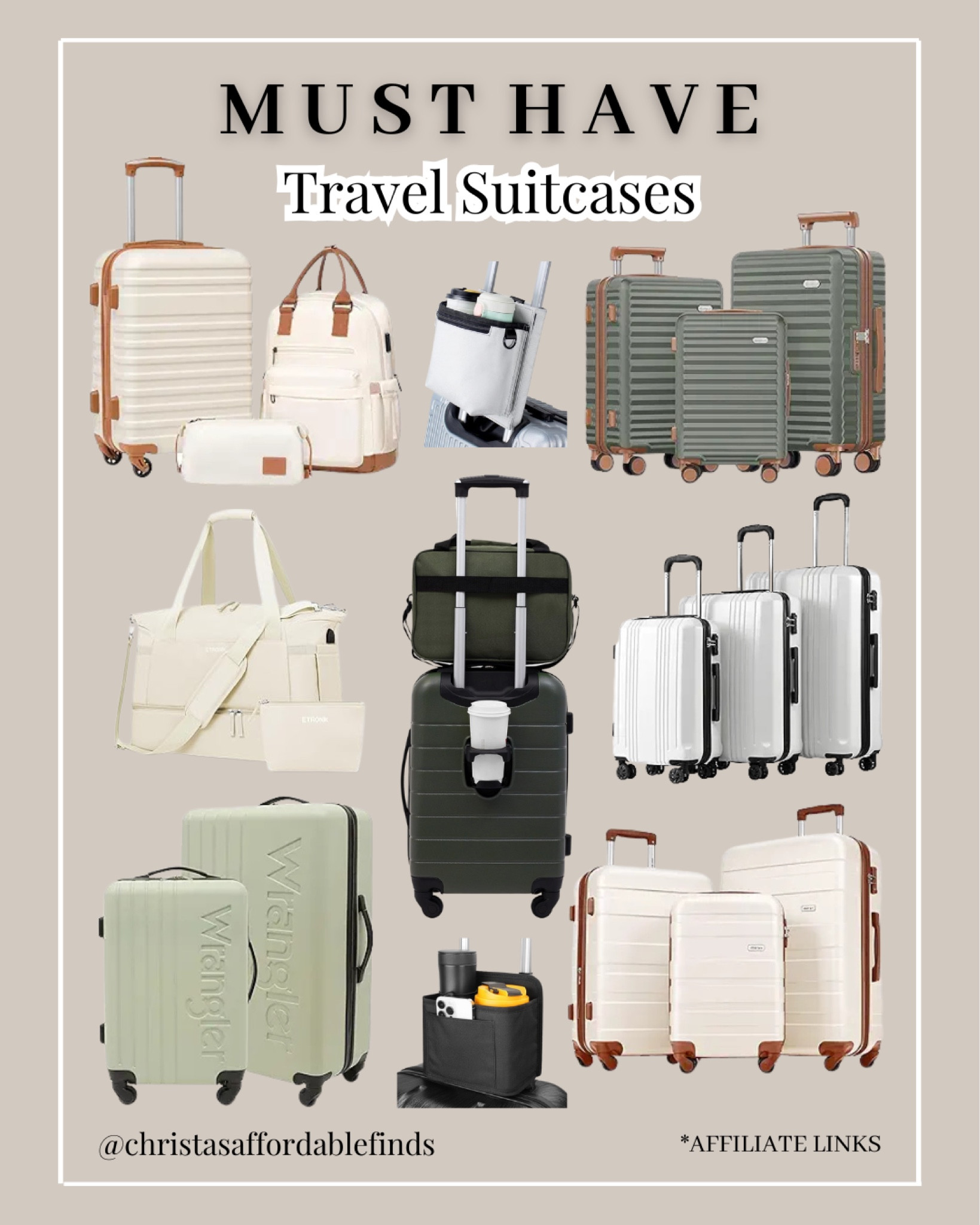Get ready for your next adventure with these must-have suitcase options for travel! Whether you're jet-setting across the globe or heading out for a weekend getaway, I've got you covered with stylish, durable, and budget-friendly luggage picks. 🧳 From lightweight carry-ons to hard-shell suitcases, find the perfect travel companion to fit all your essentials. 🌍 Tap to shop and start packing! ✈️✨





#LTKHoliday #LTKGiftGuide #LTKTravel