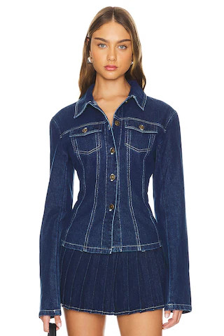 LIONESS Rider Denim Jacket in Blue Denim from Revolve.com | Revolve Clothing (Global)