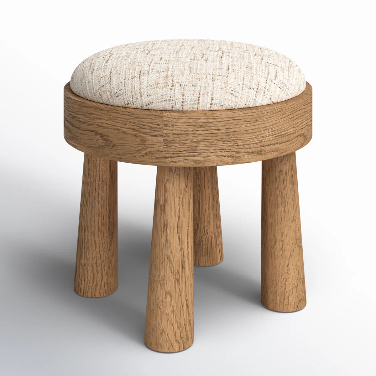 LOUISE Upholstered Accent Stool | Perigold