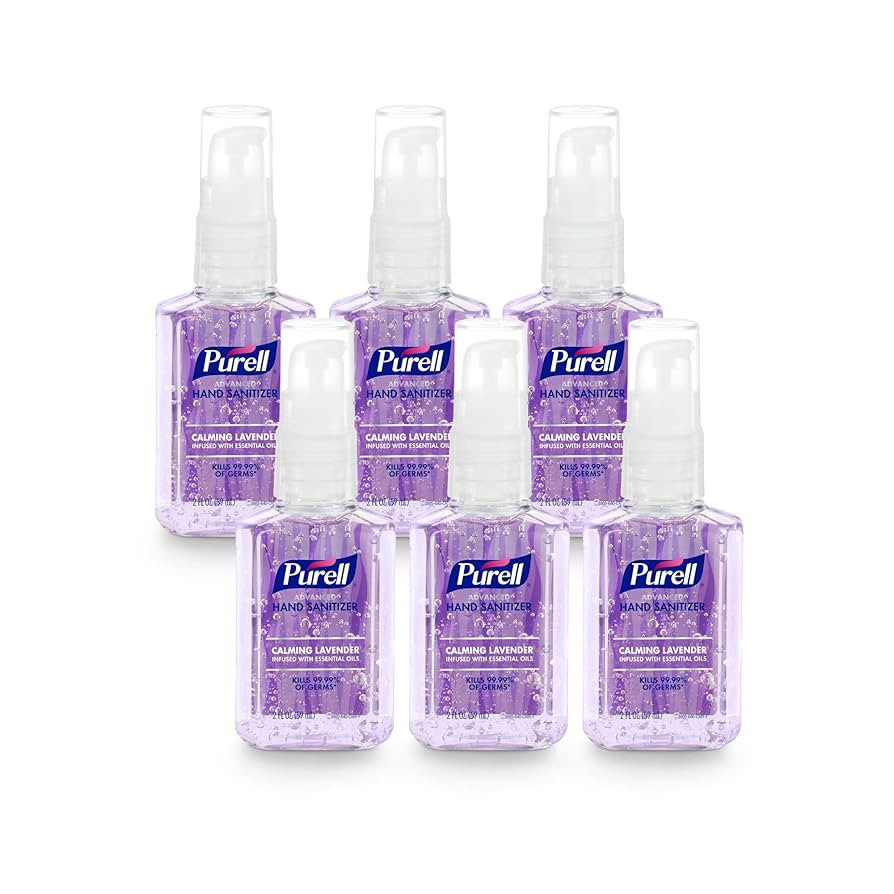 Purell Advanced Hand Sanitizer Gel Infused with Essential Oils, Calming Lavender, 2 fl oz Travel-... | Amazon (US)
